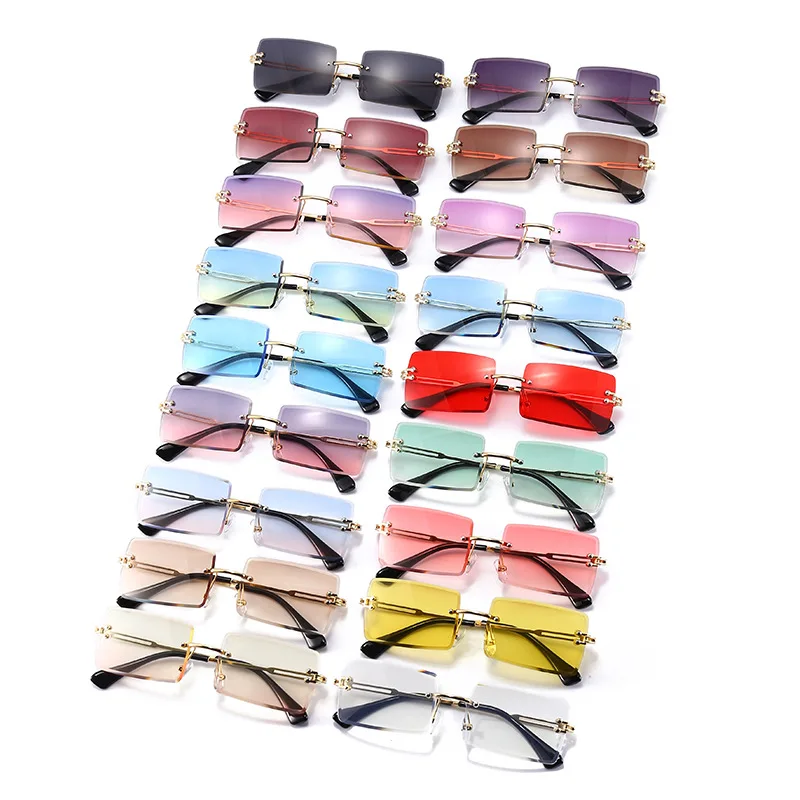 New Metal Cutting Sunglasses V - Vintage Fashion Enthusiasts ulasan dan harga