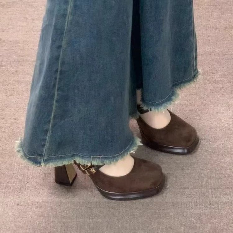 Vintage Thick High Women Mary  - Vintage Fashion Online ulasan dan harga