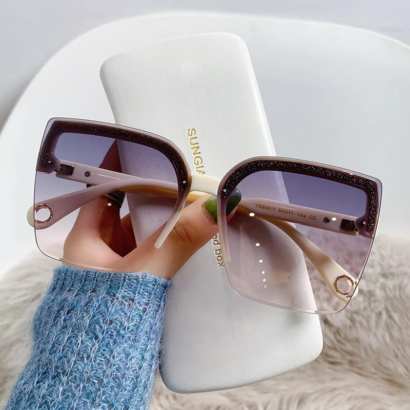 Oversized Sunglasses Man Woman - Vintage Fashion Enthusiasts ulasan dan harga