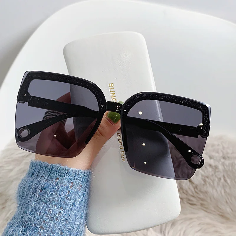 Oversized Sunglasses Man Woman - Vintage Fashion Enthusiasts ulasan dan harga