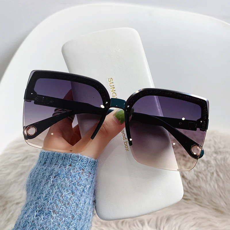 Oversized Sunglasses Man Woman - Vintage Fashion Enthusiasts ulasan dan harga