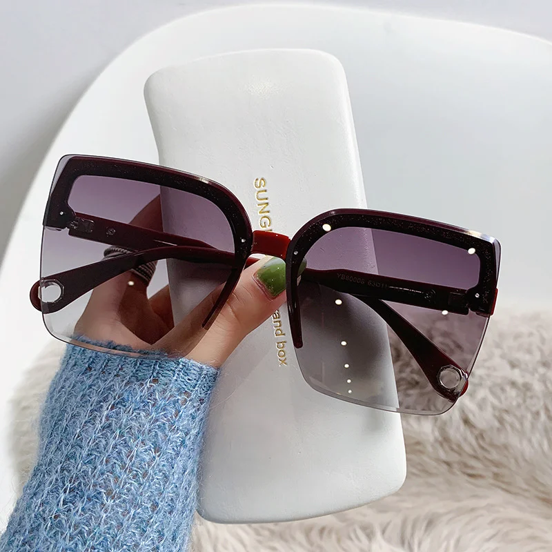 Oversized Sunglasses Man Woman - Vintage Fashion Enthusiasts ulasan dan harga