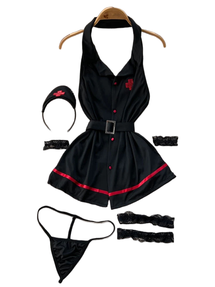 Erotic Fashion Sexy Halter Lin - Vintage Fashion Dresses ulasan dan harga
