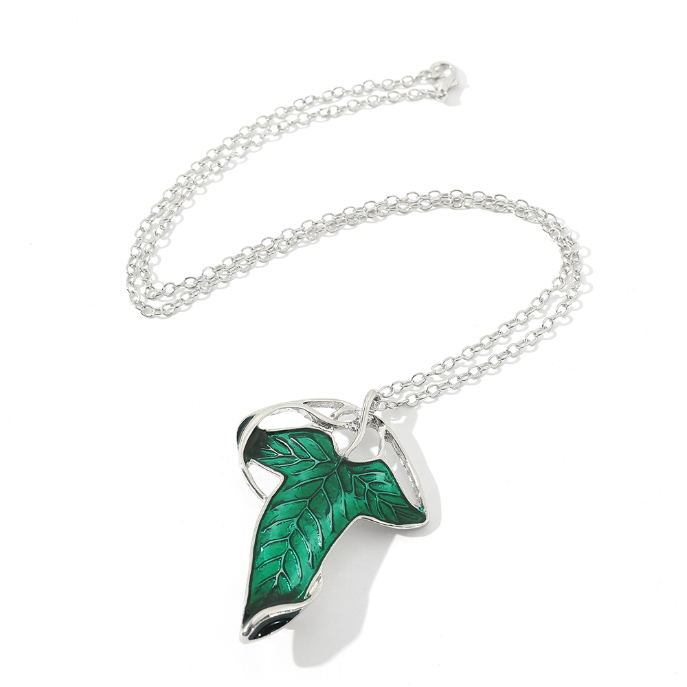 Vintage Green Leaf Pendant Nec - Vintage Fashion Enthusiasts ulasan dan harga