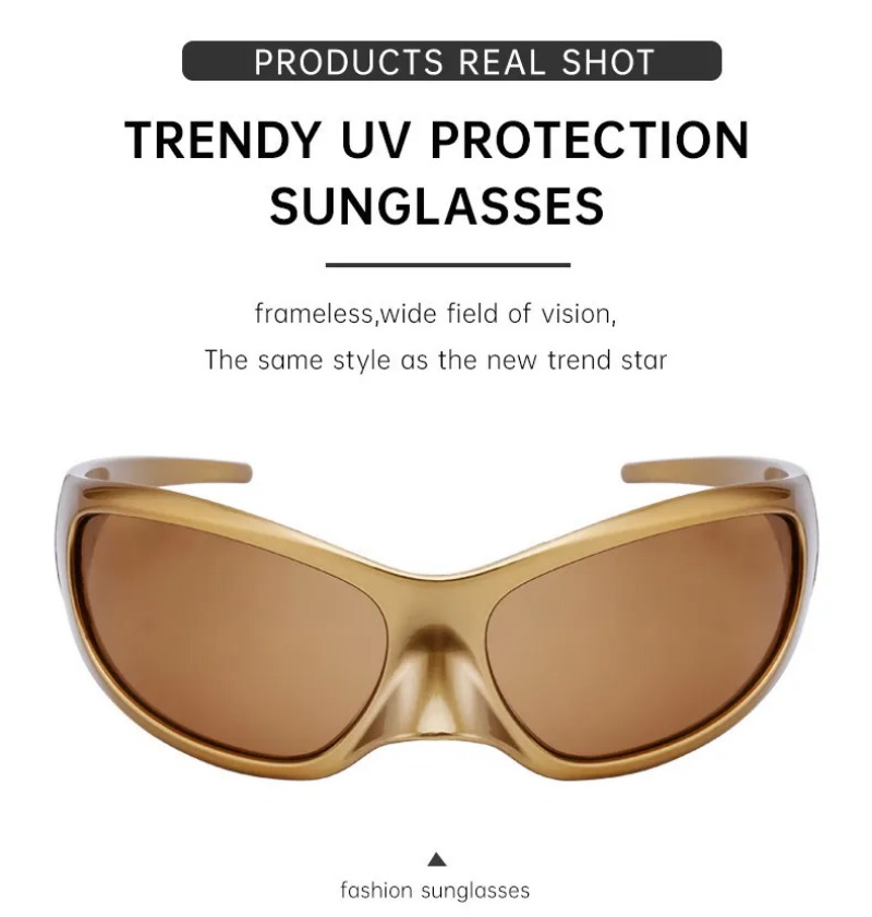 New Y2K Punk Sunglasses Women  - Vintage Fashion Enthusiasts ulasan dan harga