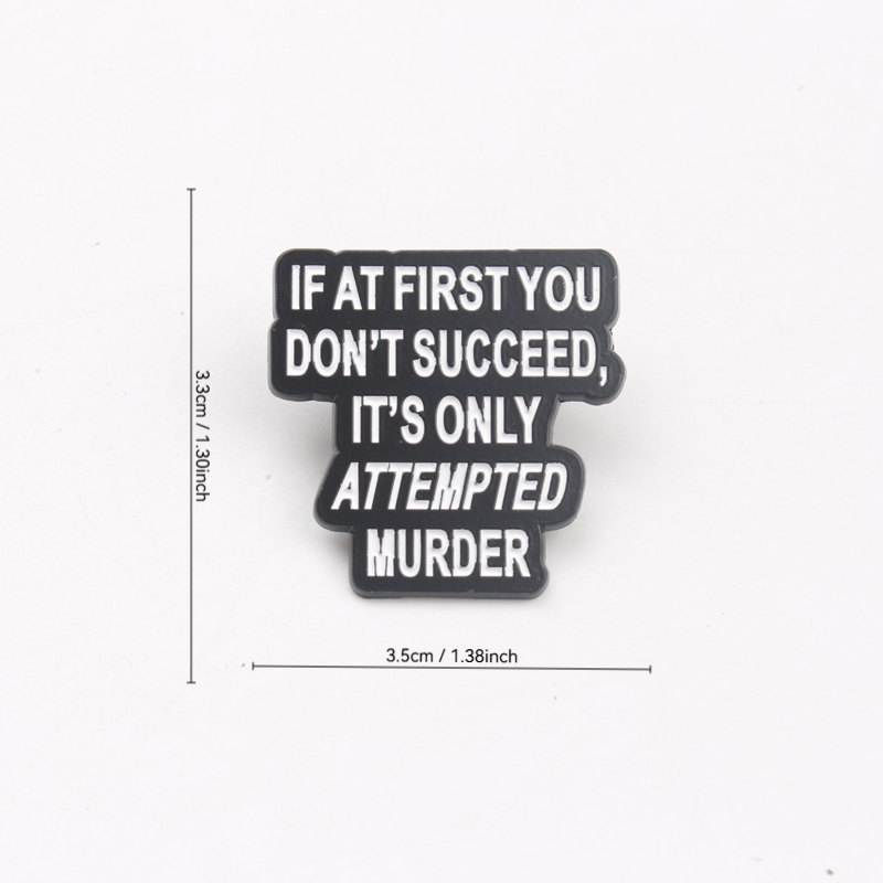 Vintage Funny Humorous Enamel  - Vintage Fashion Quotes ulasan dan harga